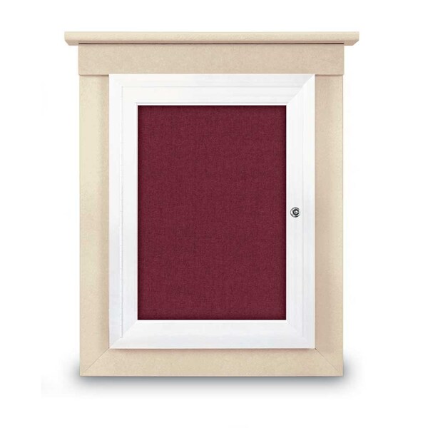 Sliding Glass Enclosed Letterboard, 48"x3